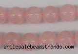 CRO341 15.5 inches 12mm round rose quartz beads wholesale