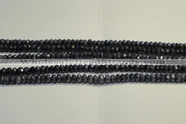CRZ971 15.5 inches 3*5mm faceted rondelle A- grade sapphire beads
