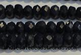 CRZ980 15.5 inches 4*6mm faceted rondelle A+ grade sapphire beads