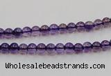 CSA01 15.5 inches 4mm round synthetic amethyst beads wholesale