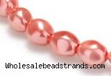 CSB01 16 inches 8*12mm nugget shell pearl beads Wholesale