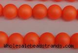 CSB1310 15.5 inches 4mm matte round shell pearl beads wholesale