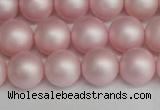 CSB1374 15.5 inches 12mm matte round shell pearl beads wholesale