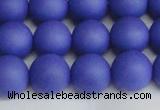 CSB1414 15.5 inches 12mm matte round shell pearl beads wholesale