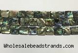 CSB4147 15.5 inches 16*16mm square abalone shell beads wholesale