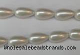 CSB855 15.5 inches 8*14mm teardrop shell pearl beads wholesale
