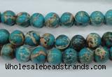 CSE75 15.5 inches 8mm round dyed natural sea sediment jasper beads