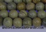 CSL202 15.5 inches 8mm round silver leaf jasper beads wholesale