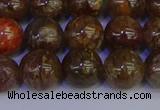 CSL224 15.5 inches 12mm round gold leaf jasper beads wholesale