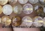 CSQ801 15.5 inches 6mm round scenic quartz beads wholesale