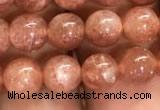 CSS301 15.5 inches 6mm round golden sunstone gemstone beads
