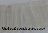 CTD1620 Top drilled 5*25mm - 6*45mm sticks white crystal beads