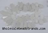 CTD2859 Top drilled 15*20mm - 22*50mm sticks quartz beads