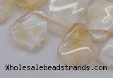 CTD302 Top drilled 15*20mm - 20*25mm freeform citrine gemstone beads