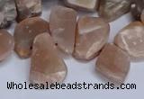 CTD3607 Top drilled 10*14mm - 13*18mm nuggets moonstone beads