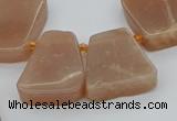 CTD3633 Top drilled 15*20mm - 25*30mm freeform moonstone beads