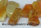 CTD603 Top drilled 10*18mm - 12*28mm nuggets agate gemstone beads