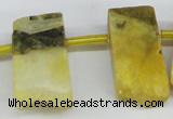 CTD648 Top drilled 15*25mm - 25*40mm freeform quartz beads
