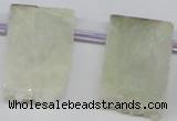 CTD651 Top drilled 15*25mm - 25*40mm freeform plated quartz beads