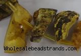 CTD678 Top drilled 12*20mm - 15*45mm freeform agate gemstone beads