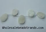 CTD800 Top drilled 20*30mm - 25*35mm freeform agate beads