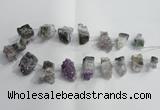 CTD954 Top drilled 15*25mm - 20*30mm nuggets druzy amethyst beads
