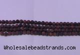 CTE1761 15.5 inches 6mm round matte red tiger eye beads