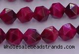 CTE1941 15.5 inches 6mm faceted nuggets red tiger eye beads