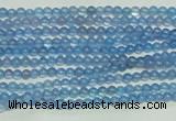 CTG107 15.5 inches 2mm round tiny blue agate beads wholesale