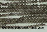 CTG120 15.5 inches 2mm round tiny smoky quartz beads wholesale
