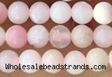 CTG1363 15.5 inches 4mm round pink opal gemstone beads