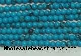 CTG144 15.5 inches 3mm round tiny blue turquoise beads wholesale