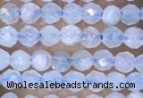 CTG1441 15.5 inches 2mm faceted round aquamarine beads wholesale