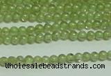 CTG149 15.5 inches 3mm round tiny peridot gemstone beads wholesale