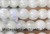 CTG1580 15.5 inches 4mm round white moonstone beads wholesale
