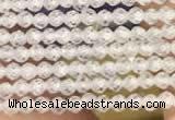 CTG2105 15 inches 2mm faceted round tiny quartz glass beads