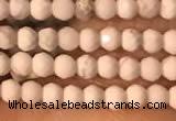 CTG2148 15 inches 2mm,3mm & 4mm faceted round white howlite beads