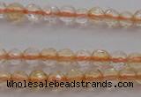 CTG221 15.5 inches 3mm faceted round tiny citrine beads