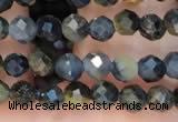 CTG2211 15 inches 2mm,3mm faceted round blue tiger eye beads