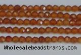 CTG615 15.5 inches 2mm faceted round orange garnet beads