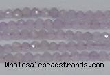 CTG621 15.5 inches 2mm faceted round lavender amethyst beads