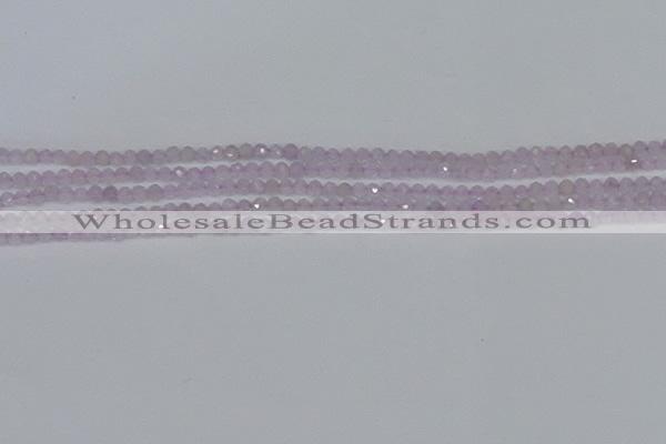 CTG621 15.5 inches 2mm faceted round lavender amethyst beads