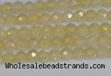 CTG624 15.5 inches 3mm faceted round citrine gemstone beads