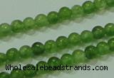 CTG63 15.5 inches 2mm round tiny dyed white jade beads wholesale