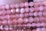 CTG715 15.5 inches 2mm faceted round tiny rhodochrosite beads