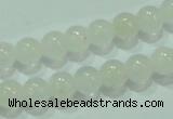 CTG84 15.5 inches 3mm round tiny white jade beads wholesale