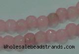 CTG86 15.5 inches 3mm faceted round tiny dyed white jade beads wholesale