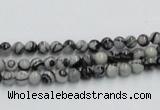 CTJ01 16 inches 4mm round black water jasper beads wholesale