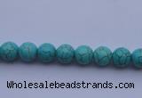 CTU01 15.5 inches 4mm round blue turquoise strand beads Wholesale