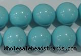 CTU1217 15.5 inches 18mm round synthetic turquoise beads